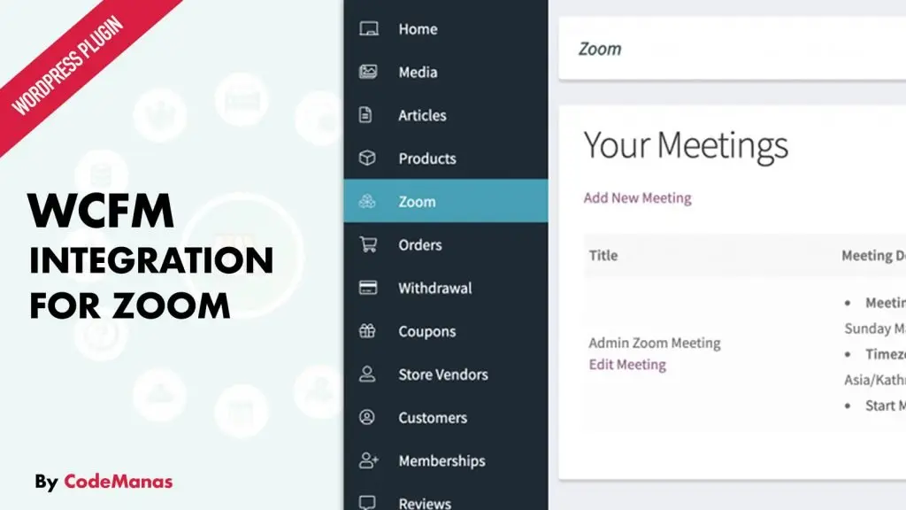 WCFM ZOom INtegration